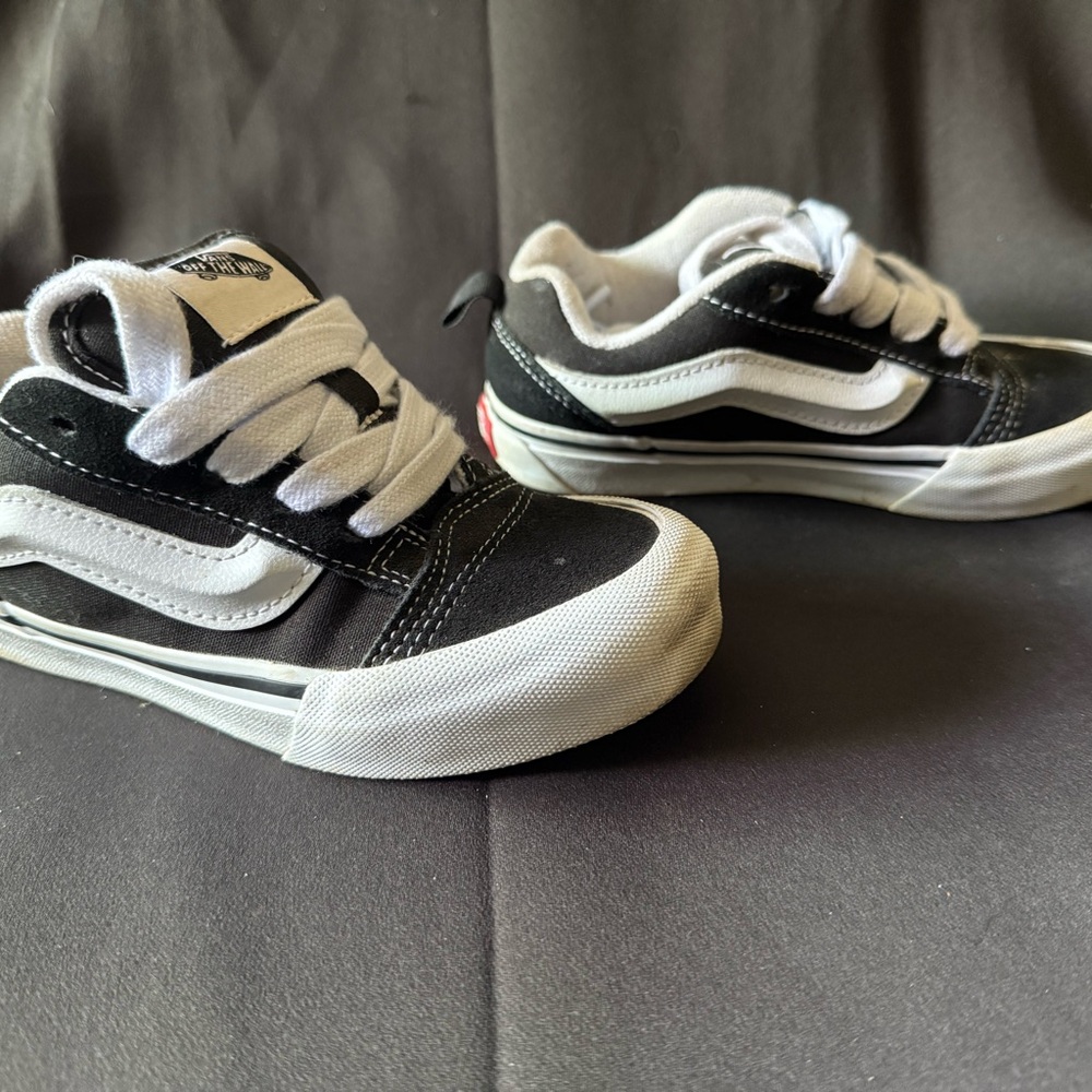 Vans Kids Classic Black and White Sneakers